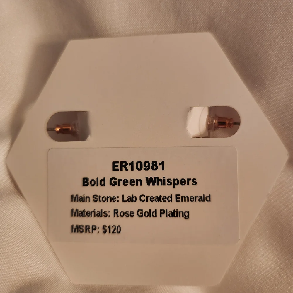 Bomb Party Elegant Rose Gold Hoop Earrings - Picture 6 of 6